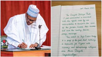 President Buhari’s Remarkable Handwriting Goes Viral