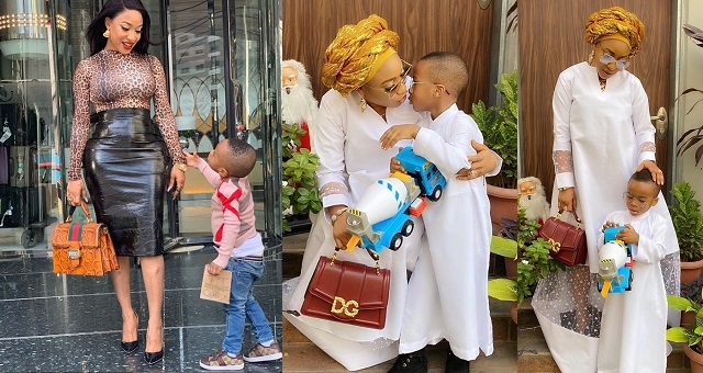 Tonto Dikeh’s Son, Andre Upset As They Checkout From Hotel Of N270k Per Night After Lodging For A month
