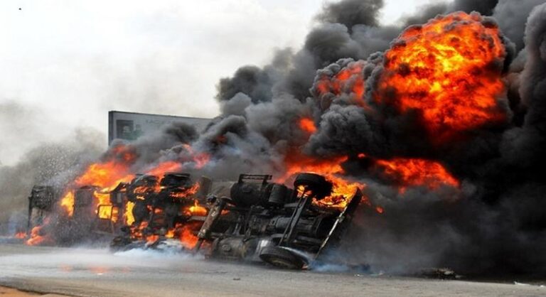 Two Dead As Petrol Tanker Explodes In Anambra