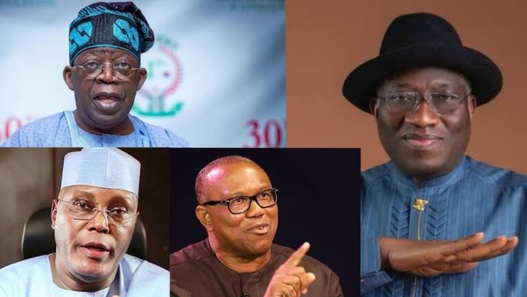 2023: Don’t Abuse Each Other, Jonathan Tells Atiku, Tinubu, Other Presidential Candidates