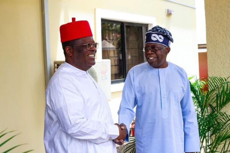 2023: At Last, Umahi Congratulates Tinubu, Vows to Give Him Bulk Votes in Ebonyi